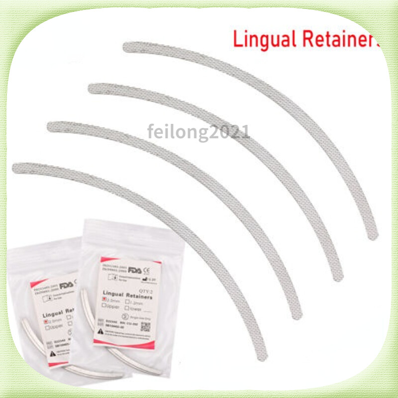 10X Dead Soft Flat Ortho Lingual Retainers Mesh Base 2.0/1.2mm Universal Lingual
