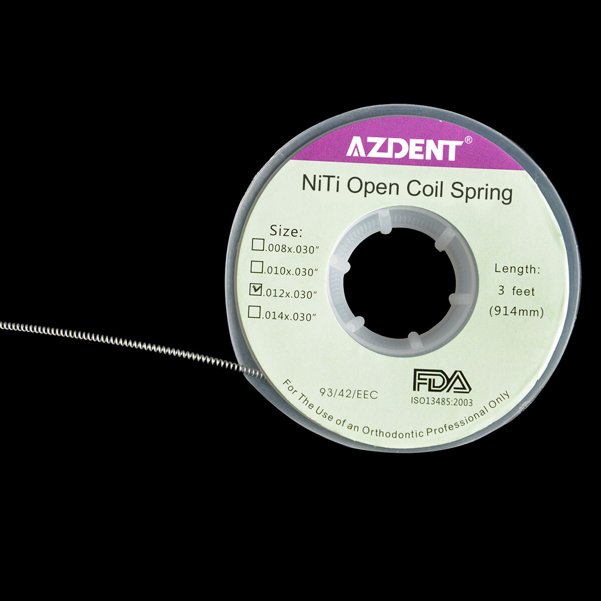 1 Roll Orthodontic Dental Niti Open Coil Springs Dia.012 inch 012*030″ 914mm