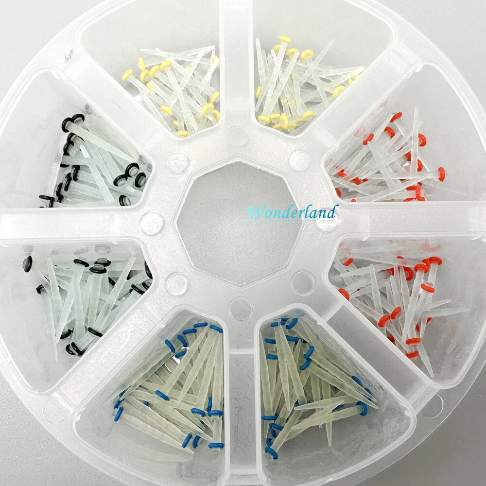 200pcs Dental Quartz Glass Fiber Post Root Canal Pins Straight/Screw Posts