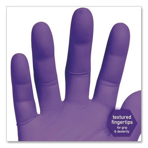 Kimtech PURPLE NITRILE Exam Gloves, Medium, 6 mil Thick, 9.5″ Long, 100/Box