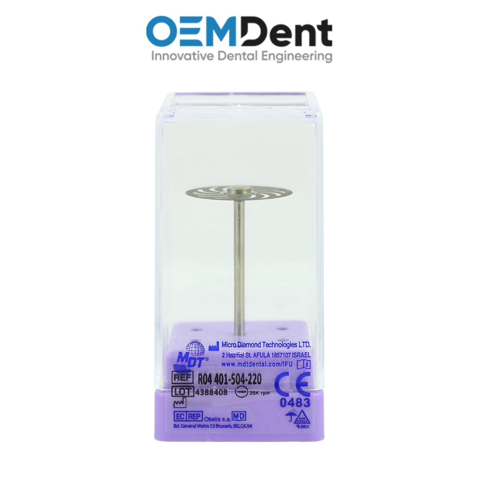MDT Diamond Coated Double Sided Super Flex Extra Fine Grit Disc Ø22mm T0.2mm