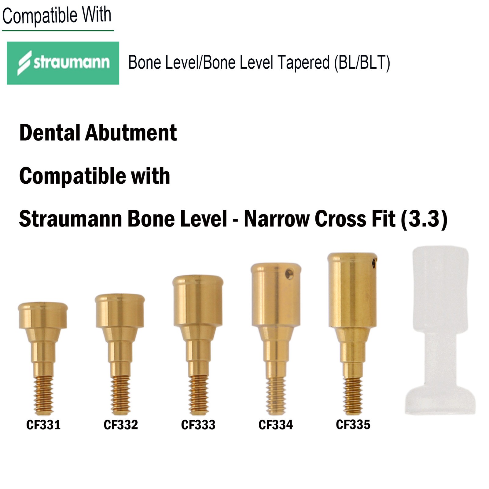 Locator Abutment Fits Straumann ITI Bone Level/Bone Level Tapered (BL/BLT) NC/RC