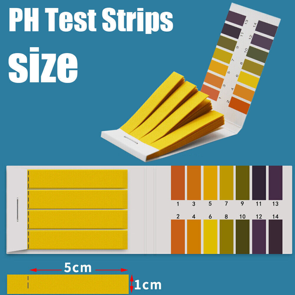 1-14 pH Indicator Test Strips Laboratory Paper Litmus Tester Urine Saliva160-400