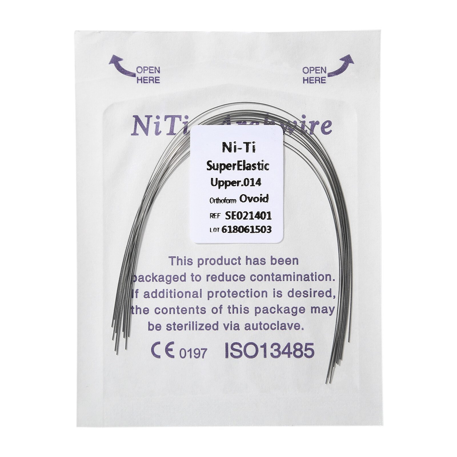 10pcs dental orthodontic super elastic niti round arch wires ovoid 1box TKS