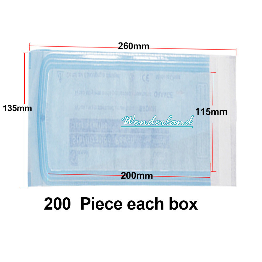 200*Self-sealing Sterilization Pouch Bags Dental Disposable Sterilizer Bag Pouch