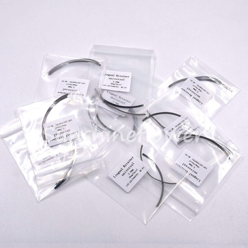 2pcs/Pack Dental Orthodontic Universal Lingual Retainers Mesh Base 1.2mm/2.0mm