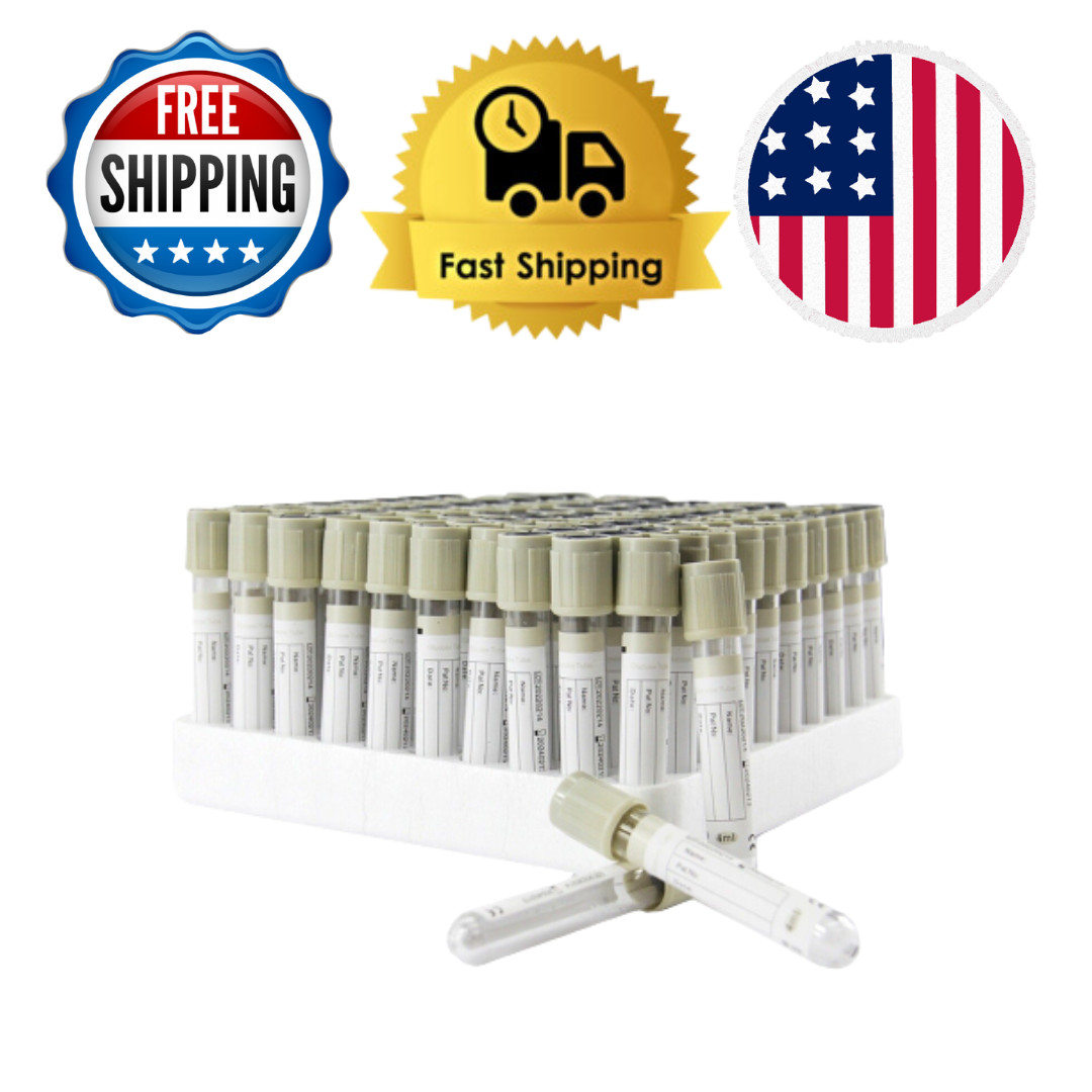 Vacuum Blood Collection Glucose Tube 13X75ML Gray EXP 10/2025