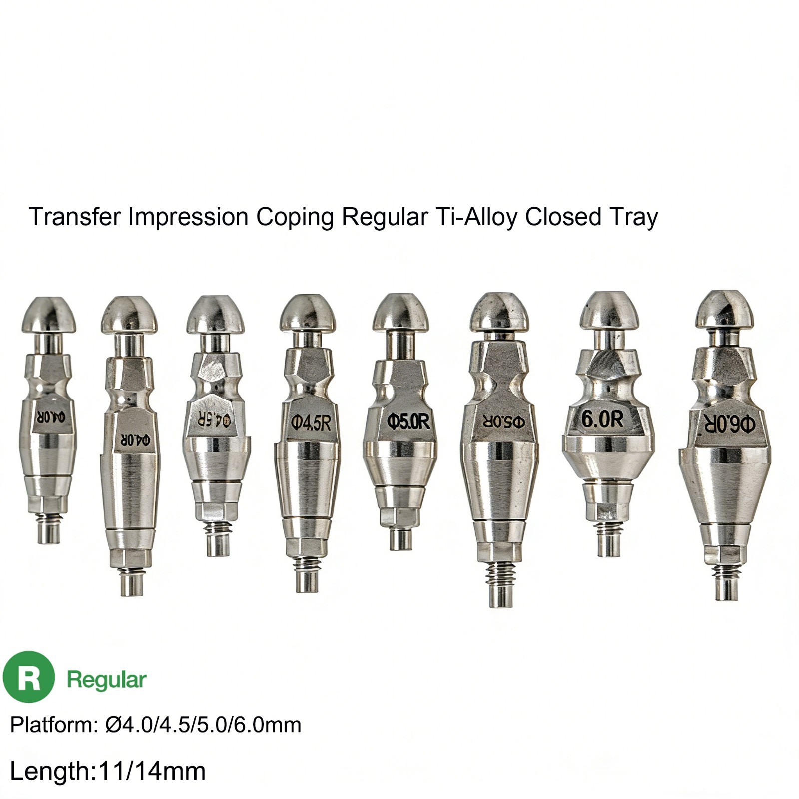 US Hiossen ET Transfer Impression Coping Open Closed Tray Standard Mini Platform