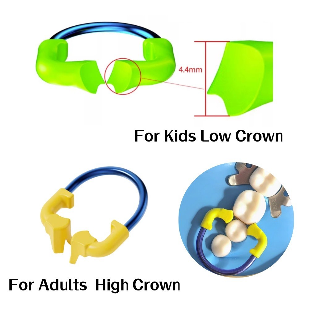Dental Clamping Ring For Kids Low Crown/Adults High Crown For Teeth Restoration