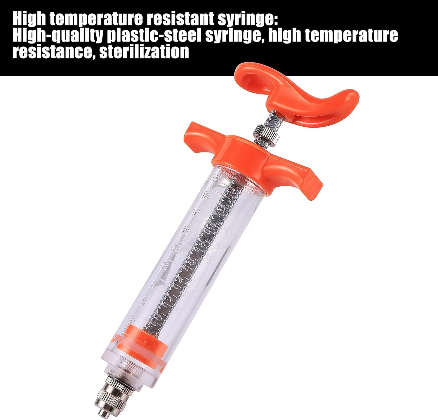 20ml Veterinary Drenching Syringe – Adjustable Dosage with 2 Nozzles for All …