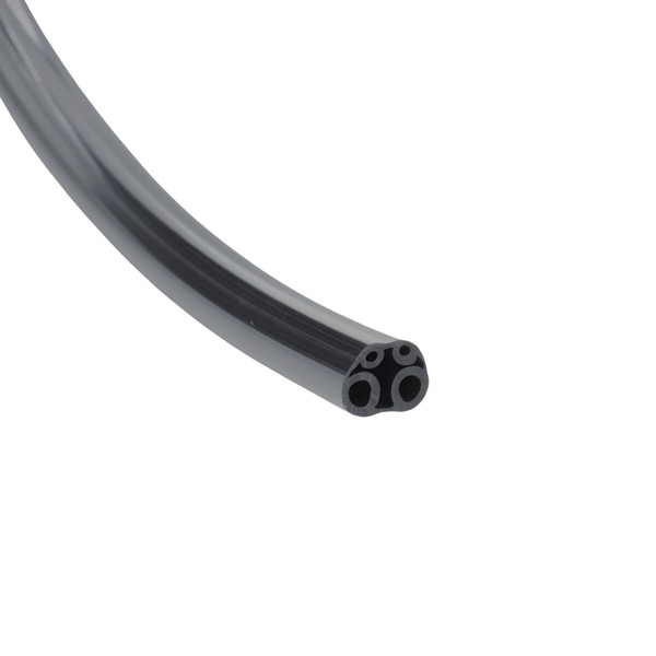 DCI HP Tubing, 4 Hole, Asepsis Straight Black; Box of 100ft
