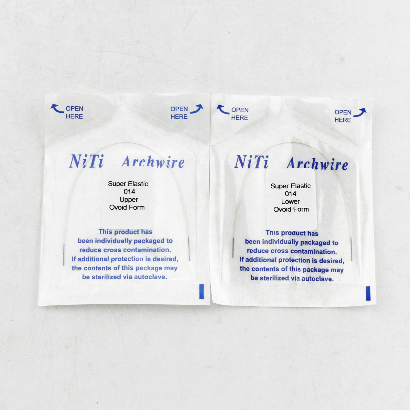 1 Pack Dental Orthodontic Teeth Color Coated Niti Round Arch Wire 3 Form 010-020