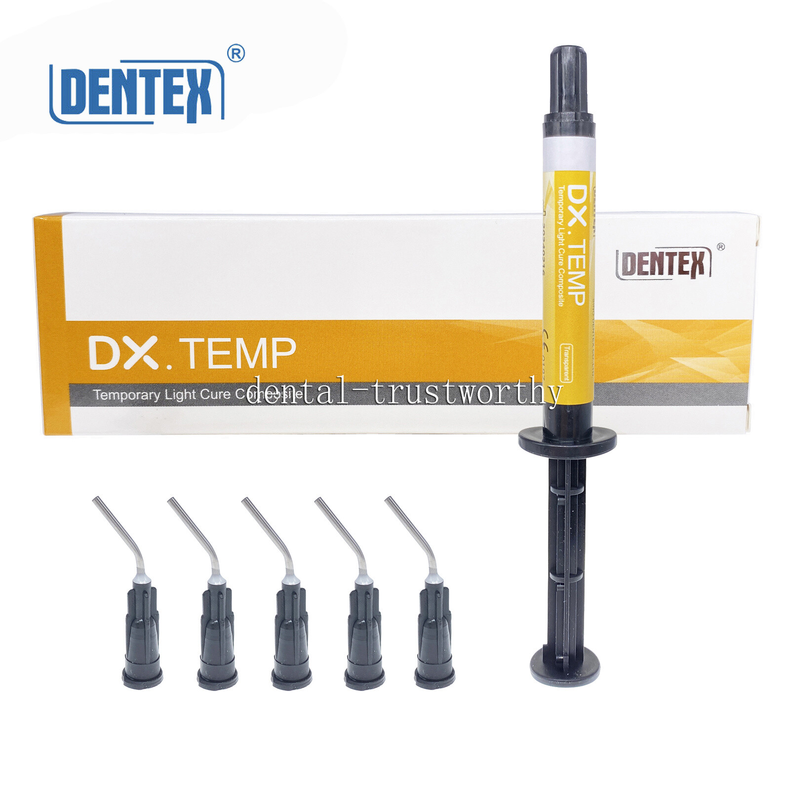Dentex DX.TEMP Dental Temporary Flow Light Cure Filling Composite Material Resin