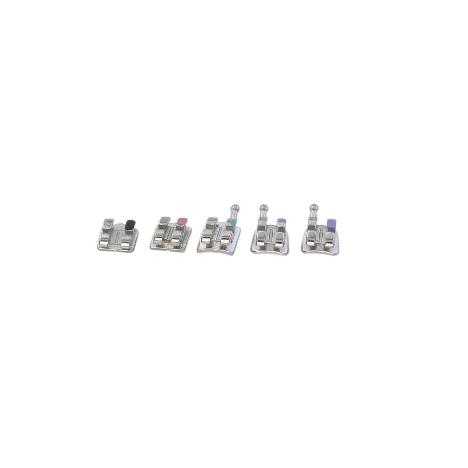 Dental Orthodontic Mini Brackets Metal Braces MIM ROTH MBT 018 022 345 Hooks OC