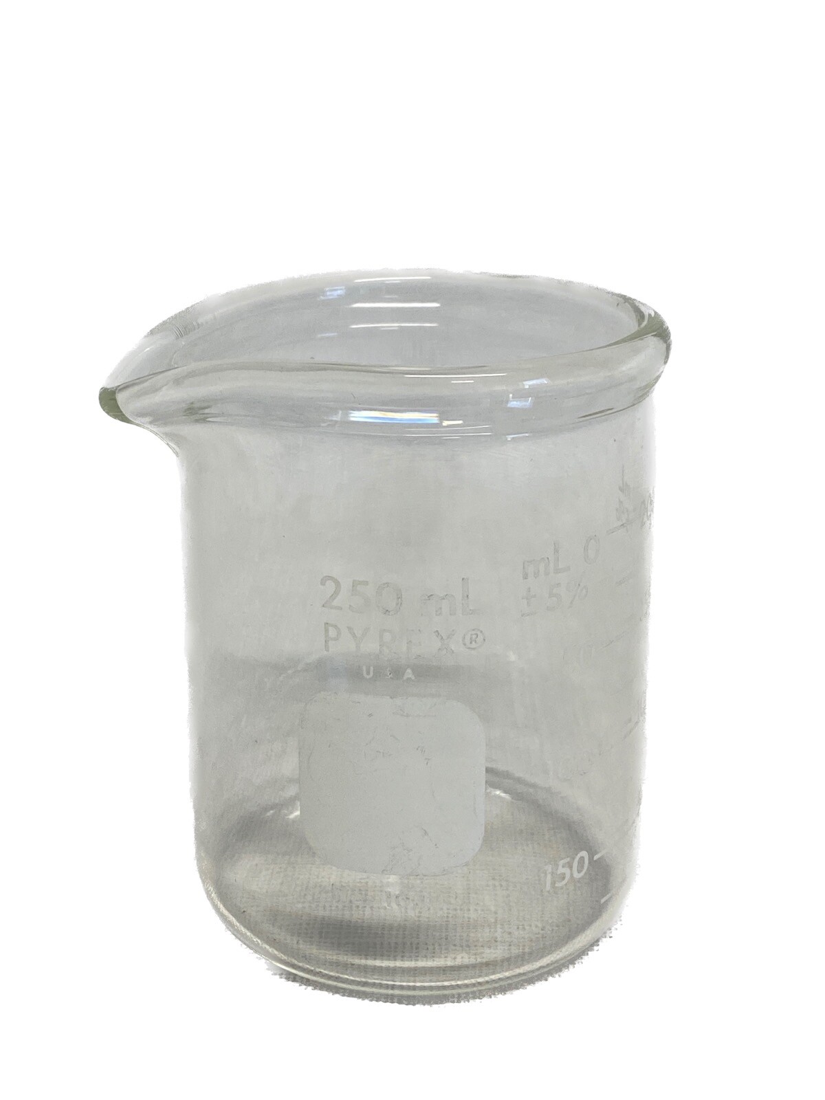 PYREX Glass 250mL Dual Graduated Low Form Heavy Duty Griffin Beaker 1003-250