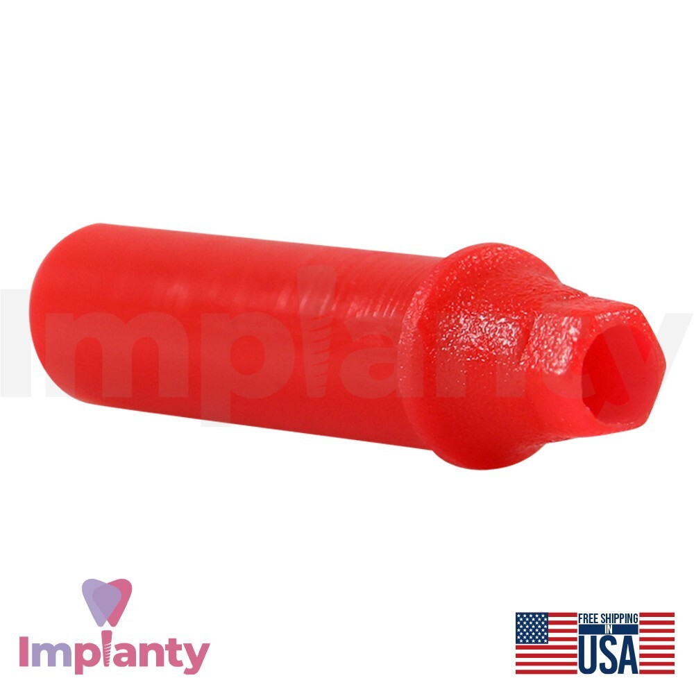 10x Dental Anti Rotational Plastic Sleeve NP Conical Connection Hex 2.25mm Lab