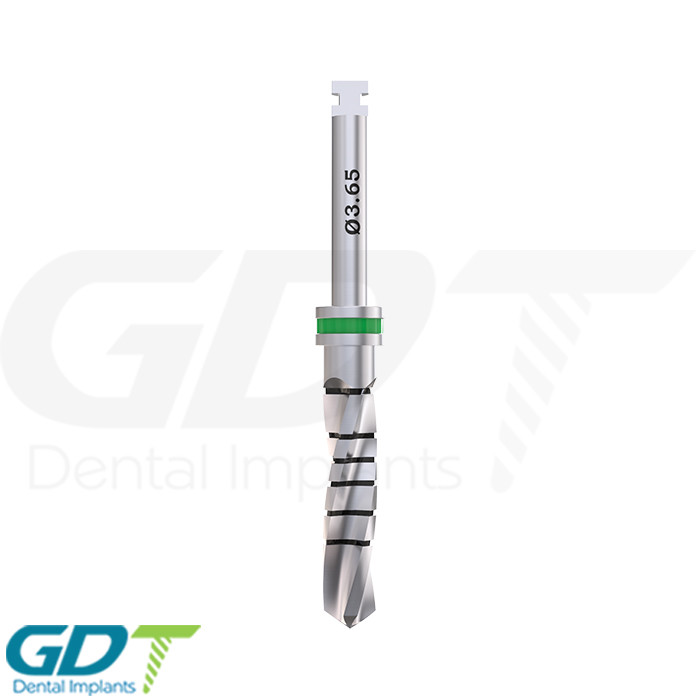 3.65mm Straight Drill External Irri gated, Israel Made Dental Im plant