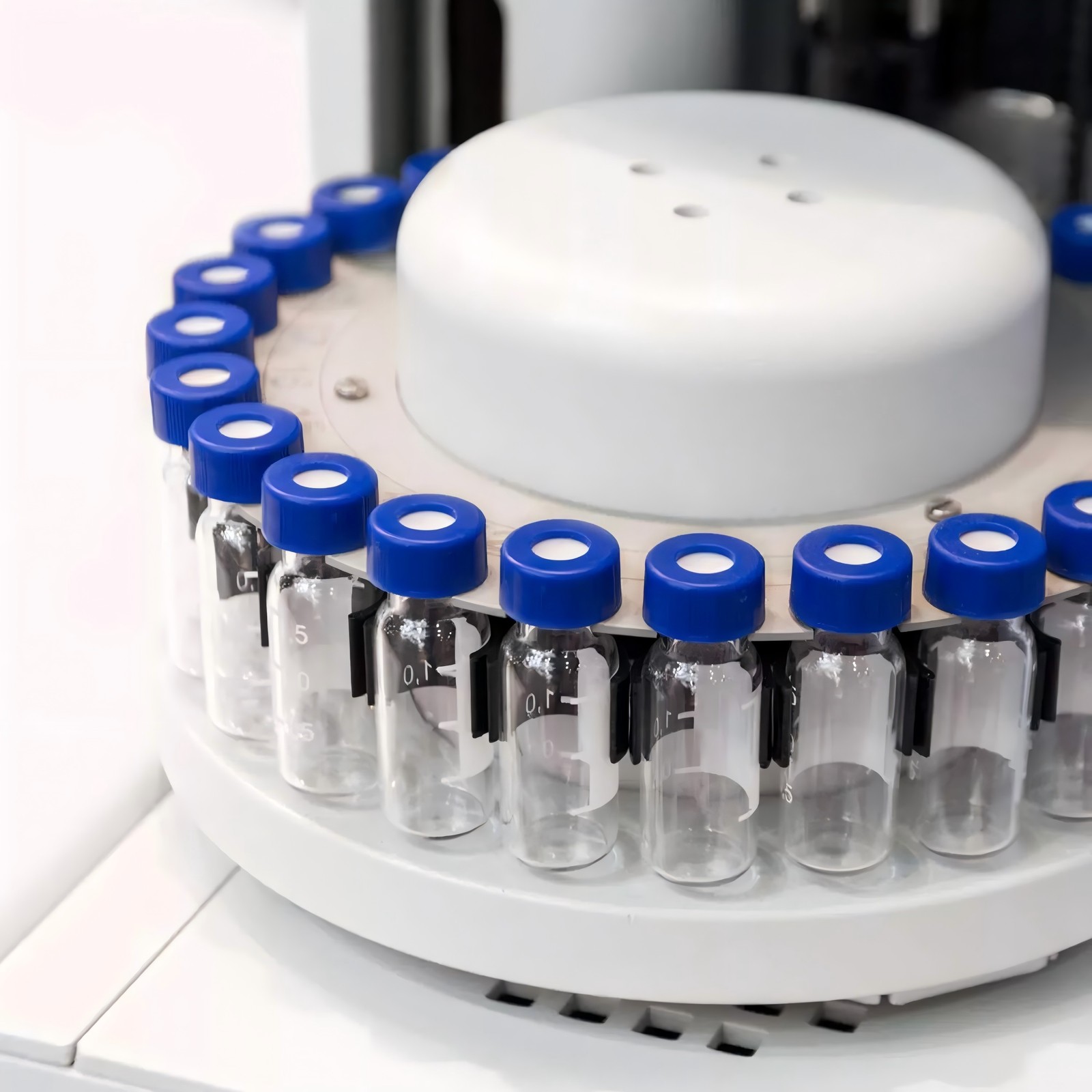 2ml Autosampler Vials 1000 Pack HPLC Vial 9-425 Amber Vial with Blue Screw Caps