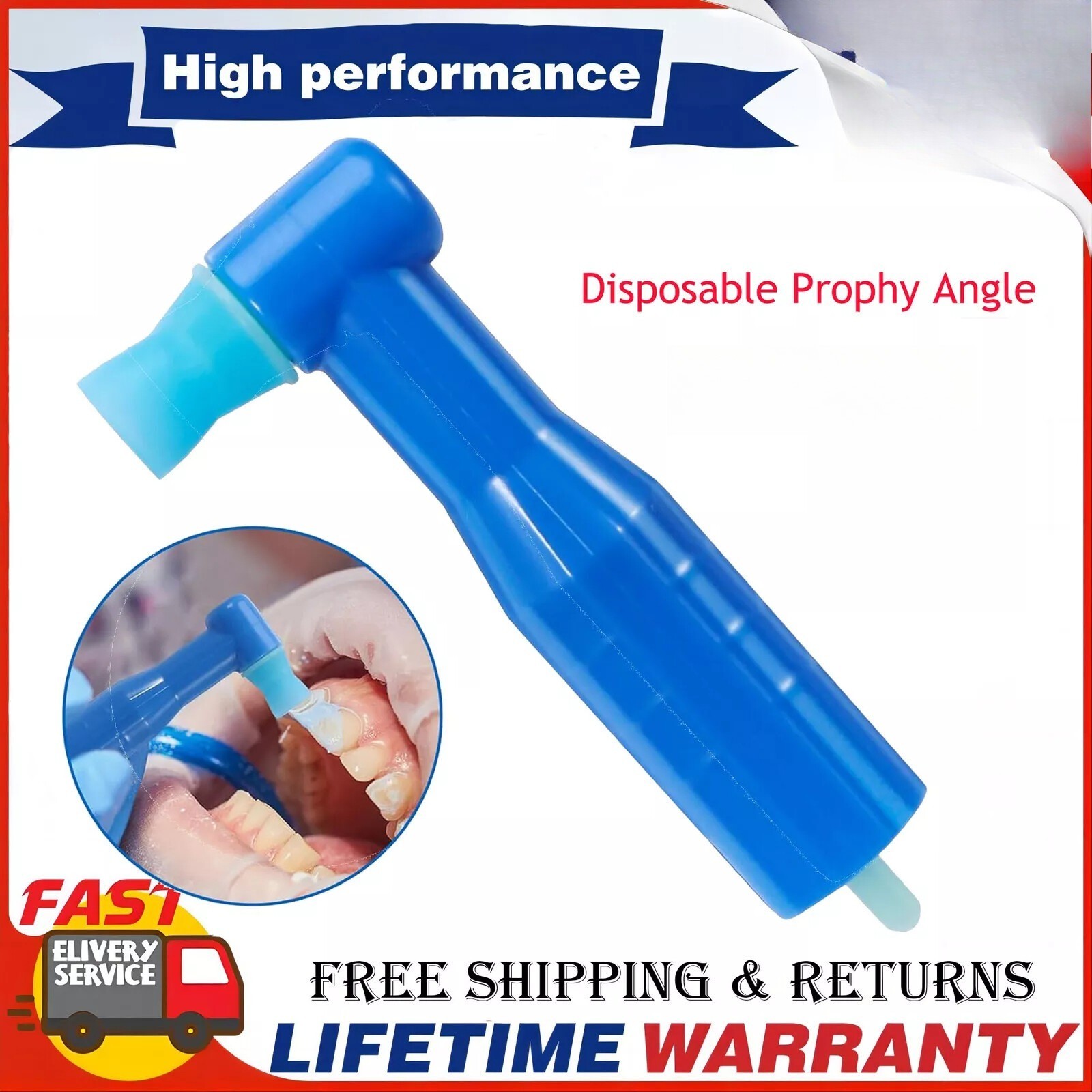 500pcs Dental Disposable Prophy Angles Top Quality Latex Free Soft or Firm
