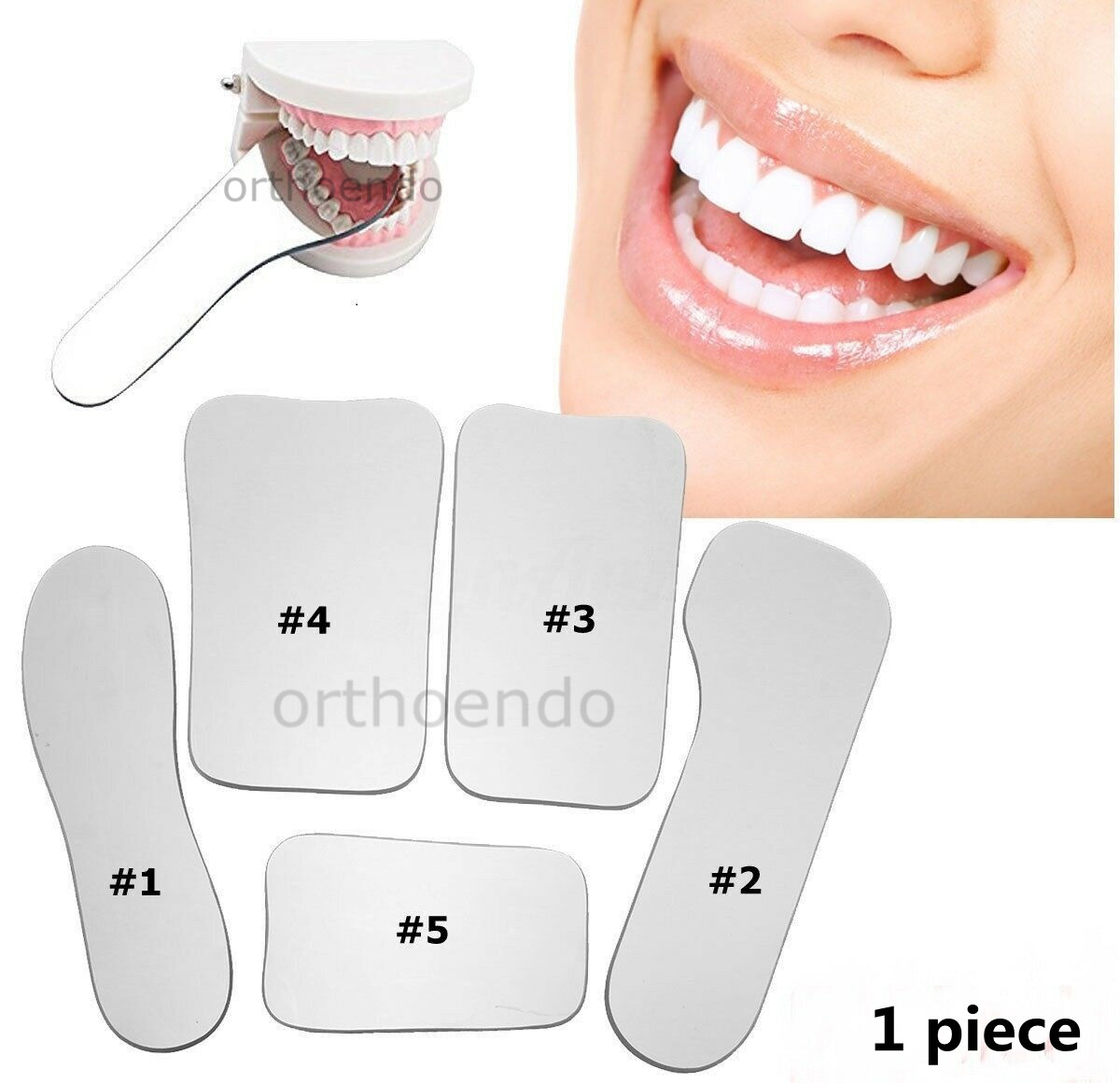1 Piece Dental Ortho Glass Photo Mirror Reflector Intra Oral Photography Mirrors