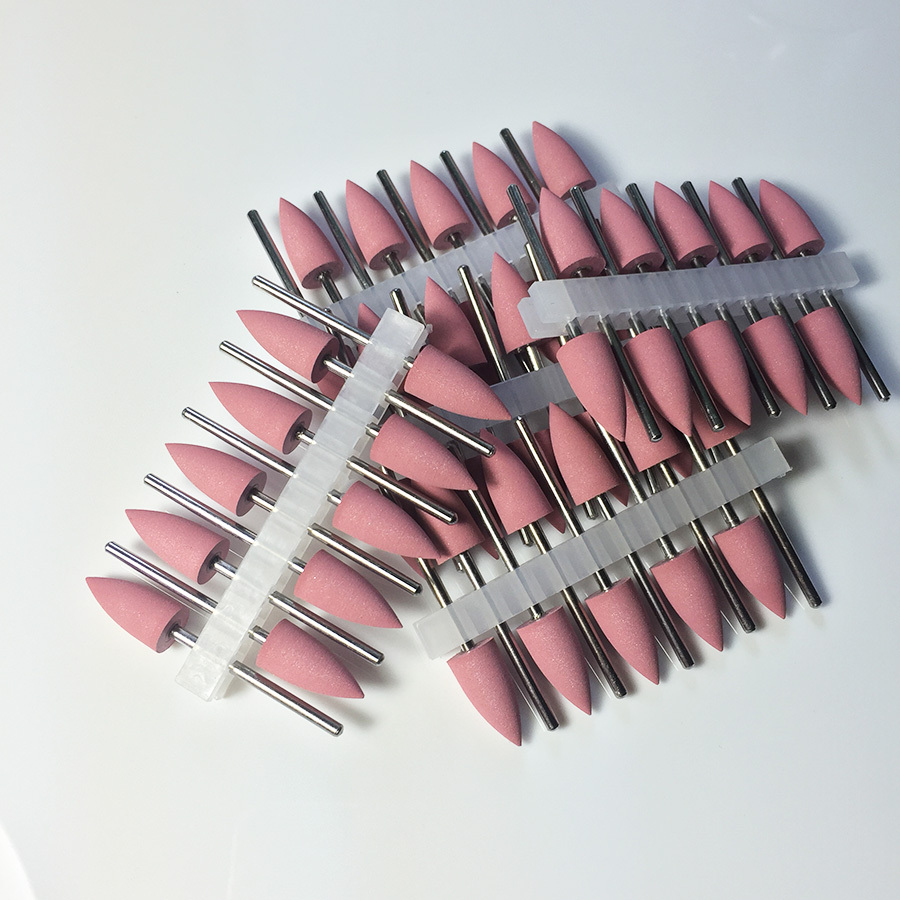 50 PCS Dental Rubber Resin Base Hidden Denture Polishing Burs Dentist Product