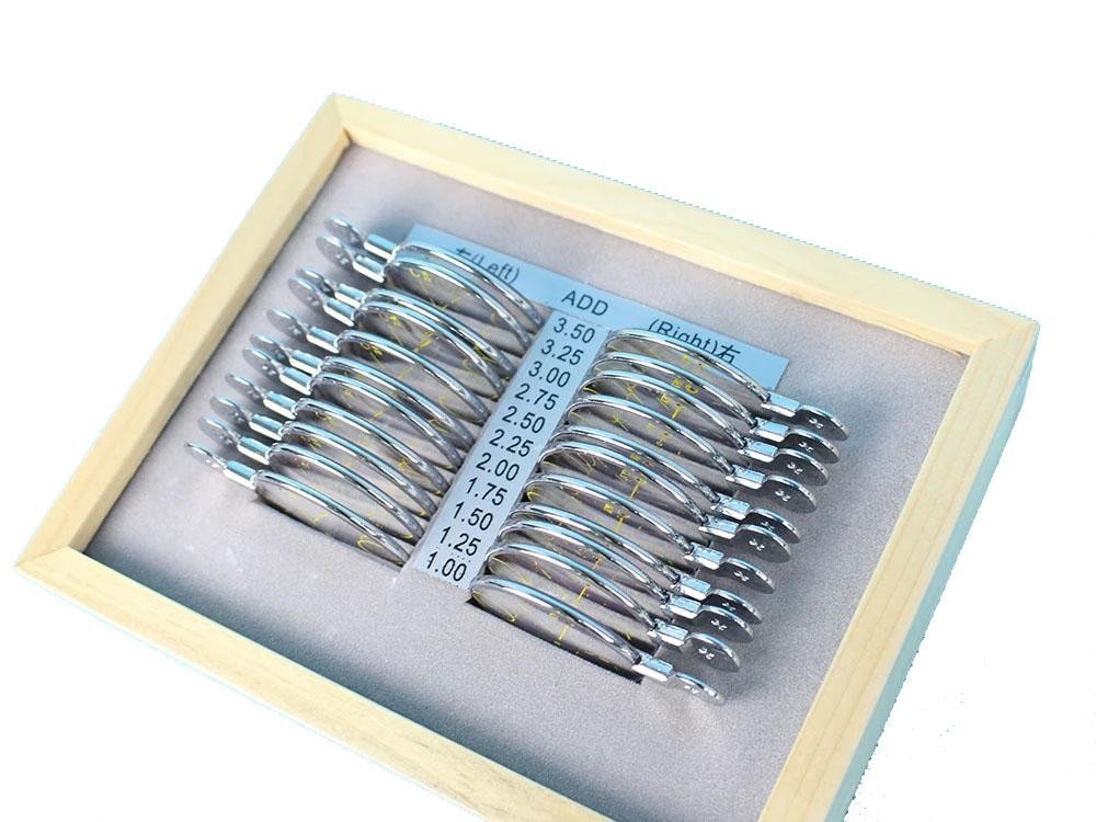 Classic Trial Lens Set 22PCS Optical Opthalmic Progressive Lens Set 1.00-3.50
