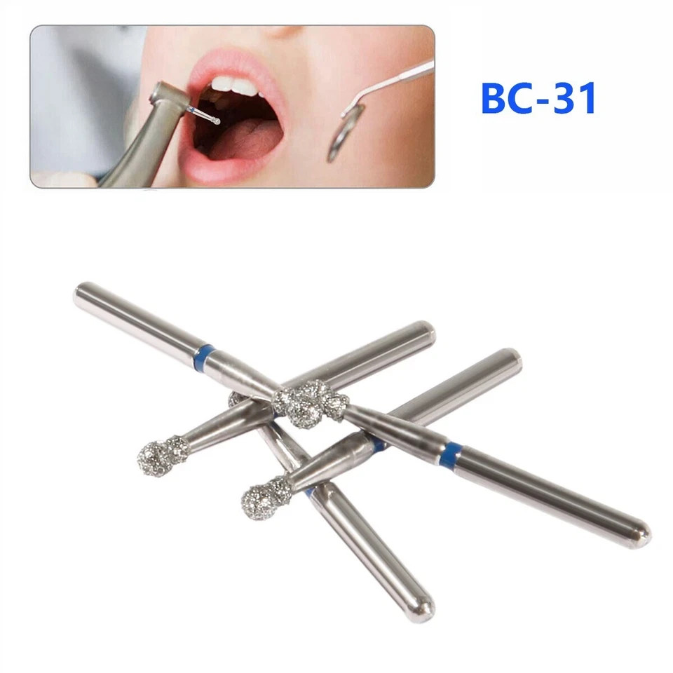 50Pcs/Pack Dental Diamond FG High Speed Burs for Polishing Smoothing Polishers