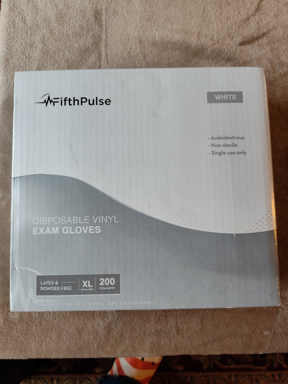 Fifth Pulse Vinyl Exam Gloves, Latex & Powder Free 200 Count