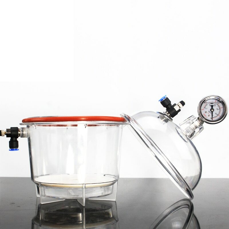 Polycarbonate Plastic Vacuum Dryer Lab Dessicator Double Valve PC-150MM