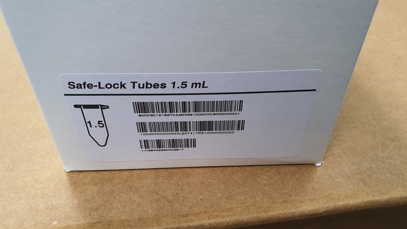 Eppendorf Self-Lock Tubes 1.5 mL. Sterile, Individually Wrapped