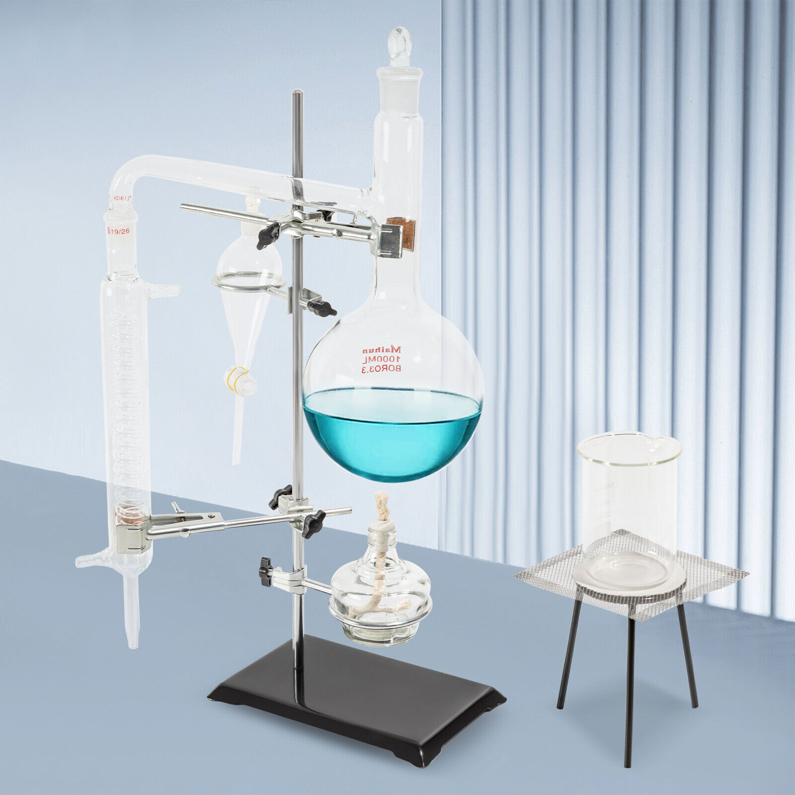 1000ml Distillation Apparatus Chemistry Lab Equipment For Chemistry Experiment