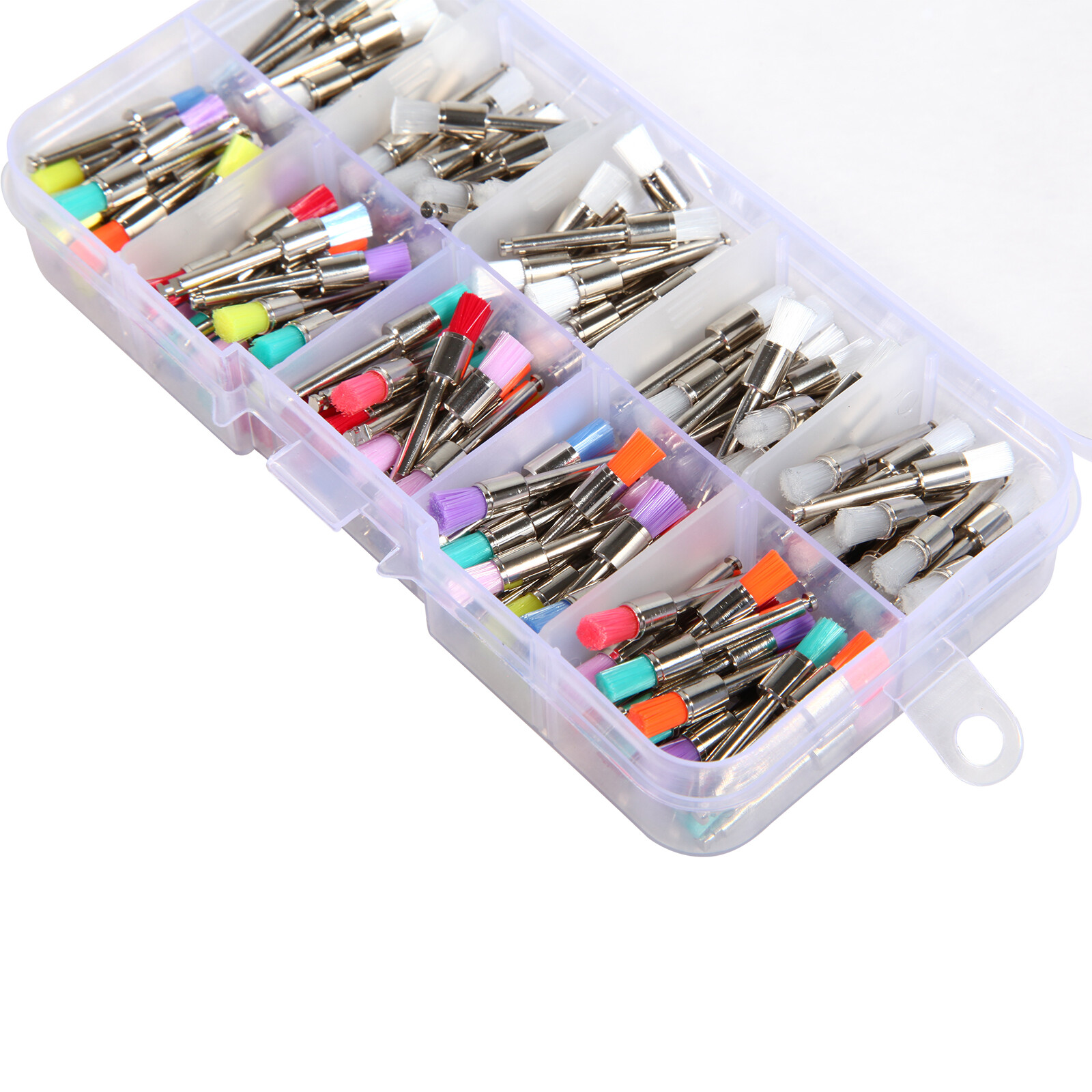 200PCS 10 Mixed Types Dental Prophy Brush Brushes Polishing Polisher Latch WR1
