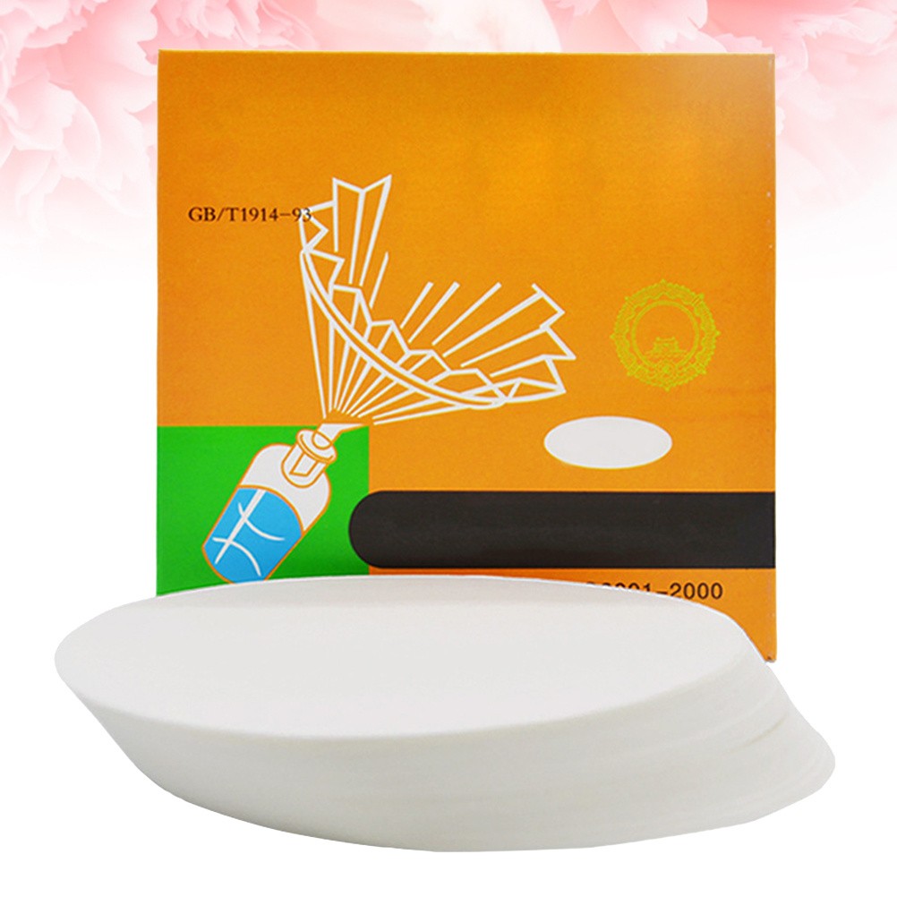 Premium Qualitative Filter Paper for Lab Use White Cotton Pulp 1 Box 100pcs 15cm