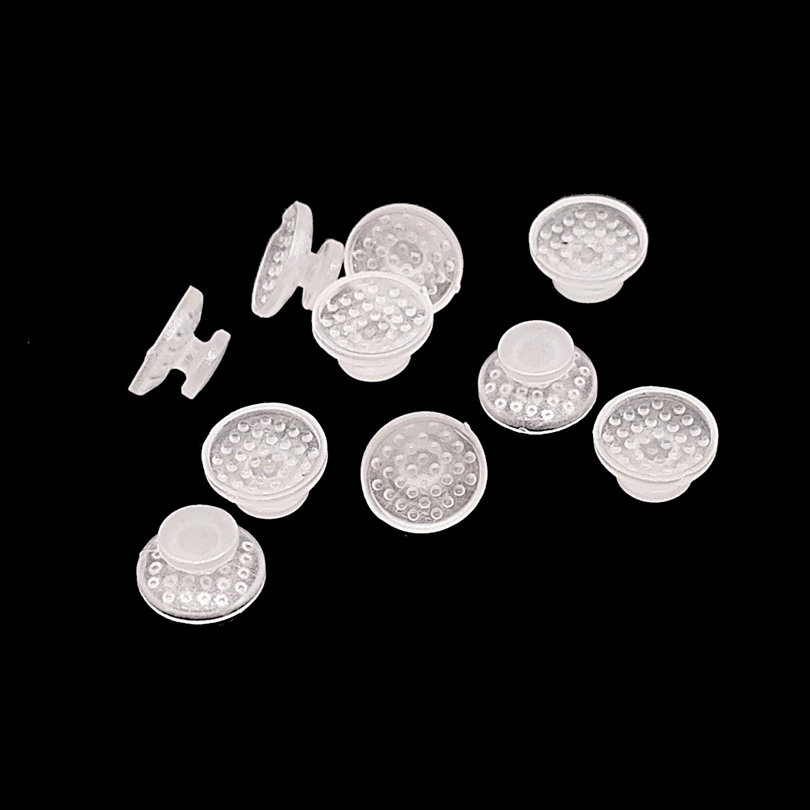 Dental Lingual Button Ceramic Clear Invisable Retainer Aligner Bondable Round