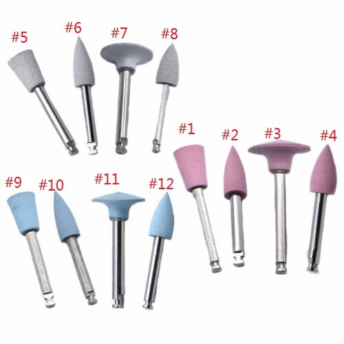 20x Dental Composite Polishing Burs Kit RA Silicone Polisher 2.35mm Contra Angle