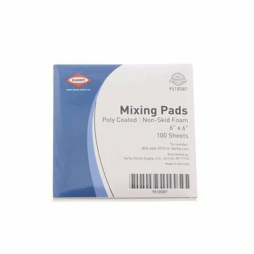 Mixing Pads Poly-Coated, 6″ x 6″, Non-Skid Foam, 100 Sheets