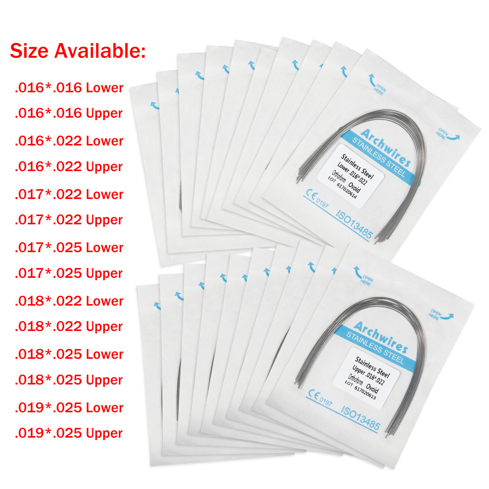 Ortho Round /Rectangular Arch Wires Niti/Stainless Steel/ Heat Thermal Activated