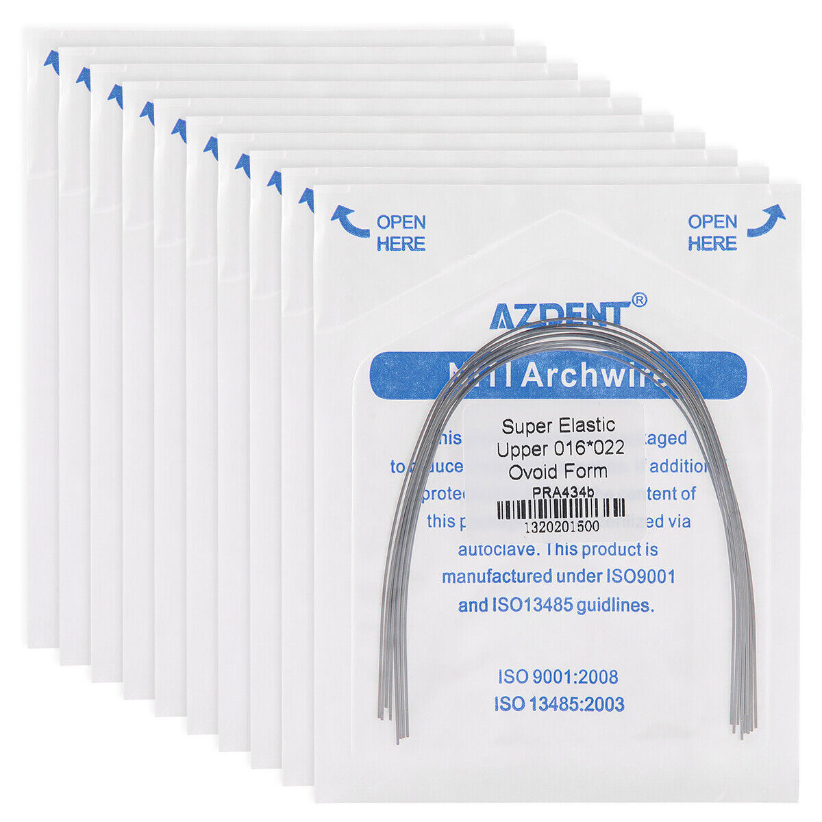 AZDENT Dental Ortho Super Elastic Rectangular Arch Wire Niti Ovoid upper & Lower