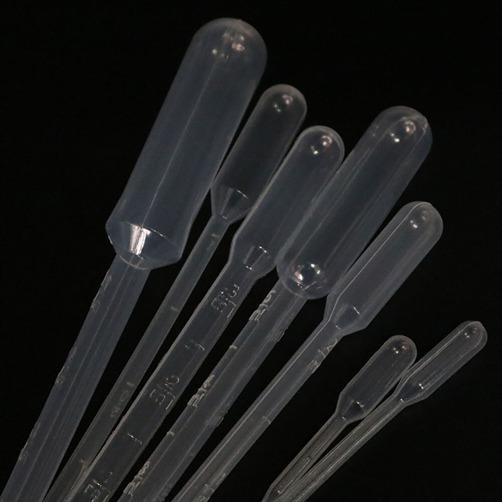 Disposable 1/2/3/5ml Eye Dropper Set Transfer Lab Graduated Pipettes 200/400Pcs