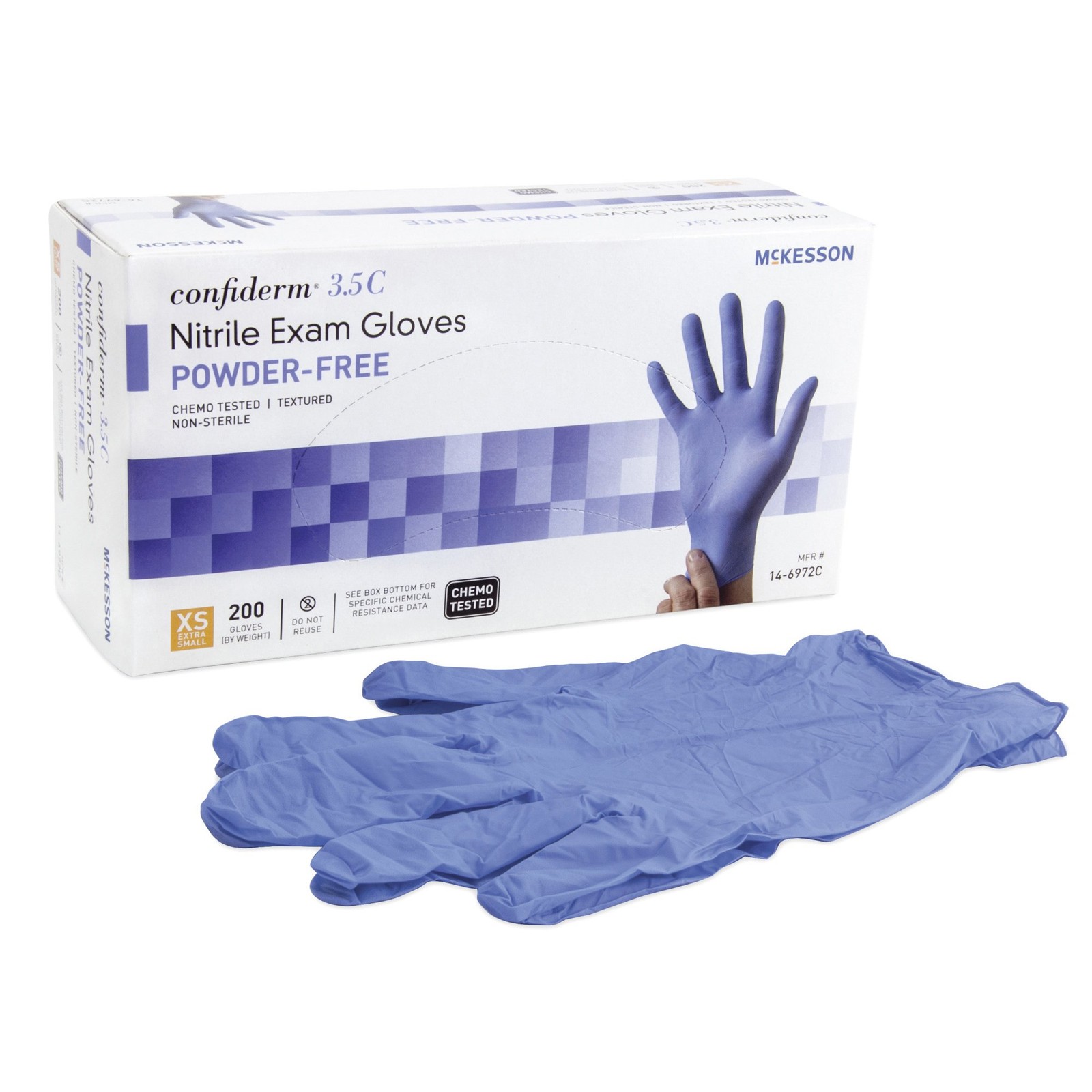 McKesson Confiderm Nitrile Exam Glove – 1000 per Box