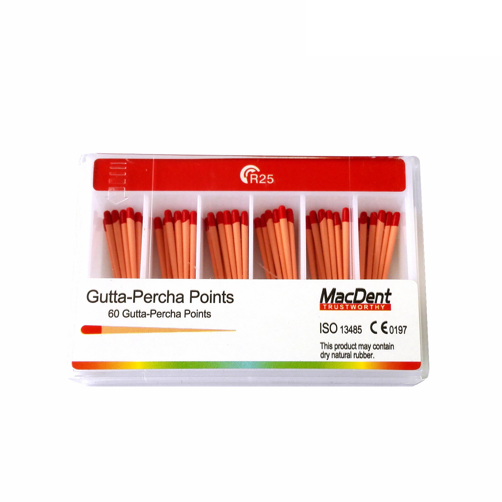 MACDENT Dental R25 R40 R50 Dental Gutta Percha Points For VDW Niti Files