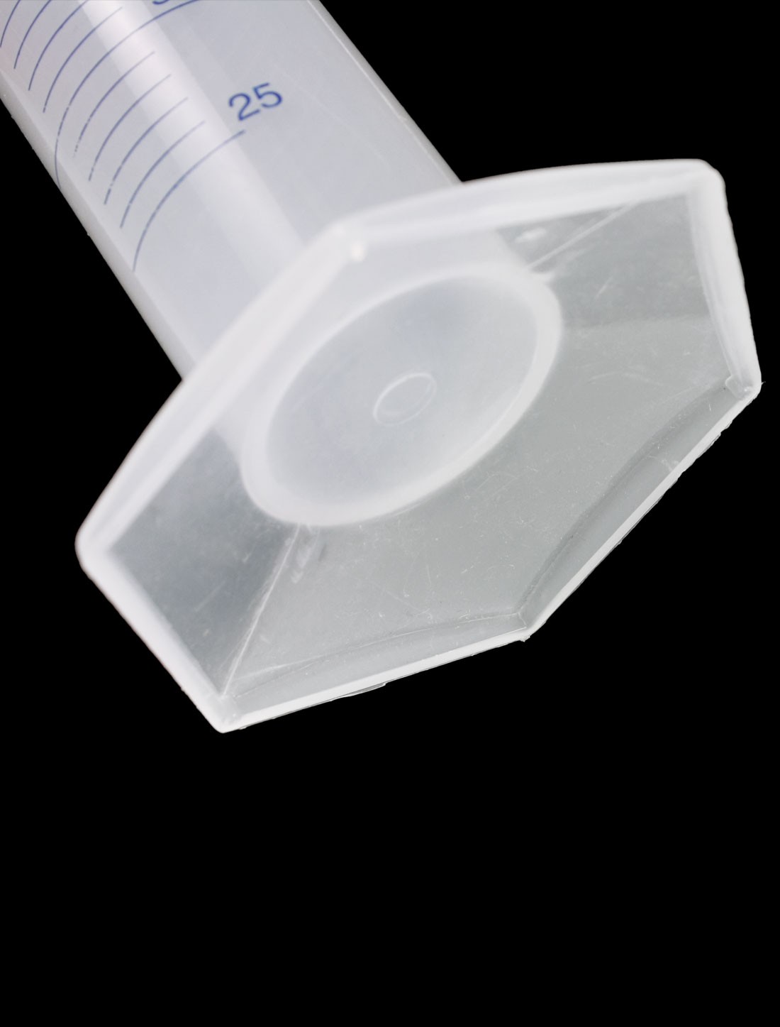 Transparent Blue Plastic Graduated Cylinder 250ml 2.5 milliliter Lab Test