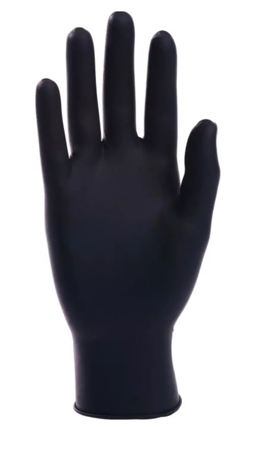 5mil Heavy Duty BLACK Nitrile Powder Free Latex Free Glove XLARGE 1000ct