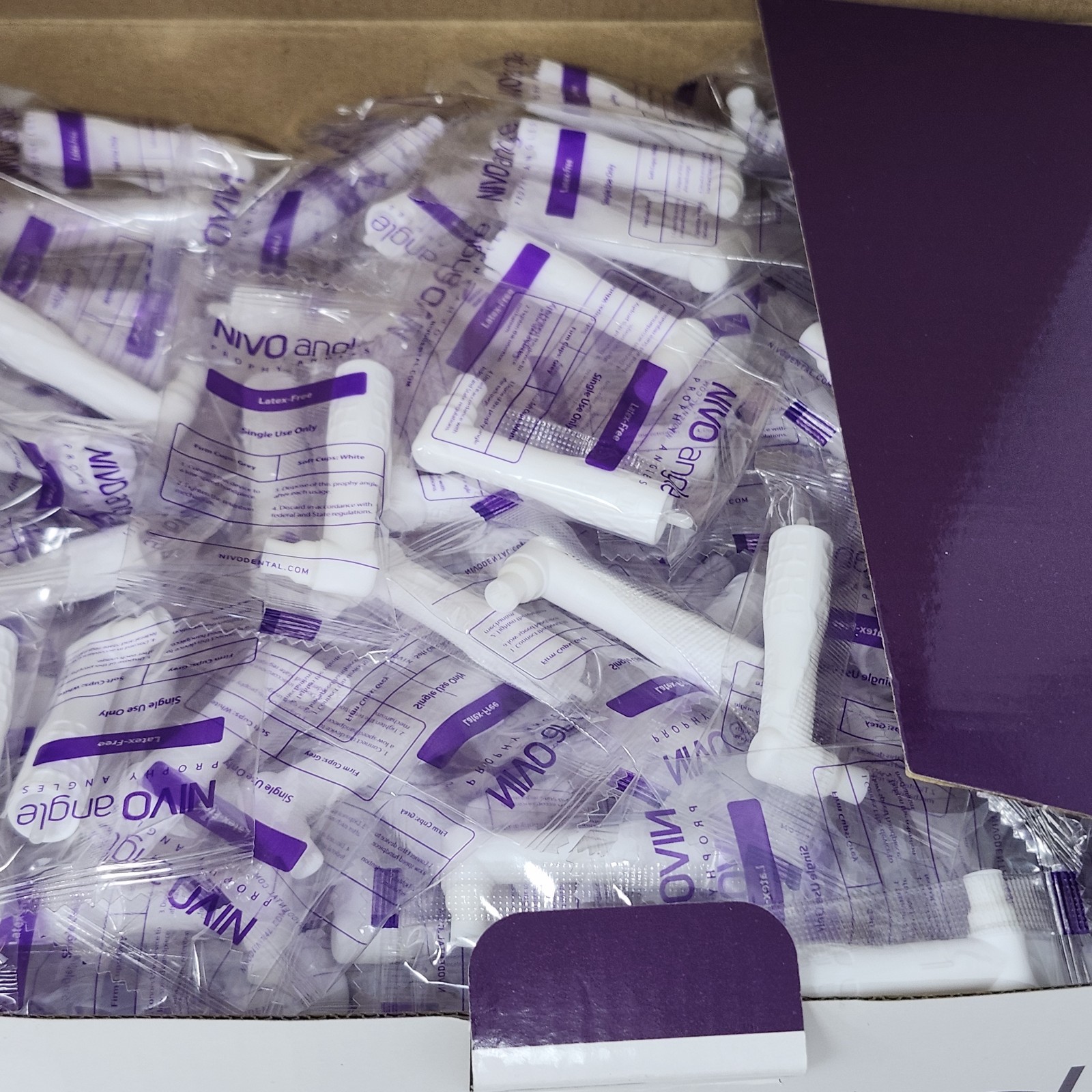 500 Nivo Disposable Prophy Angles White Soft Latex Free Individually Wrapped