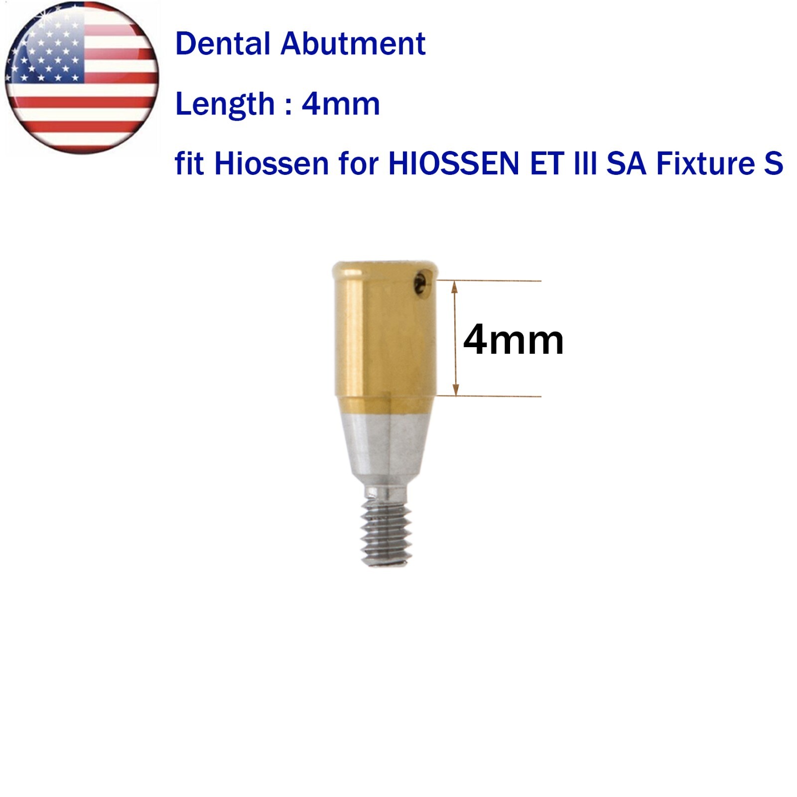 US Dental Locat0r Attachment Abutment Male Caps Kits Fit Nobel/Hiossen/Zimmer
