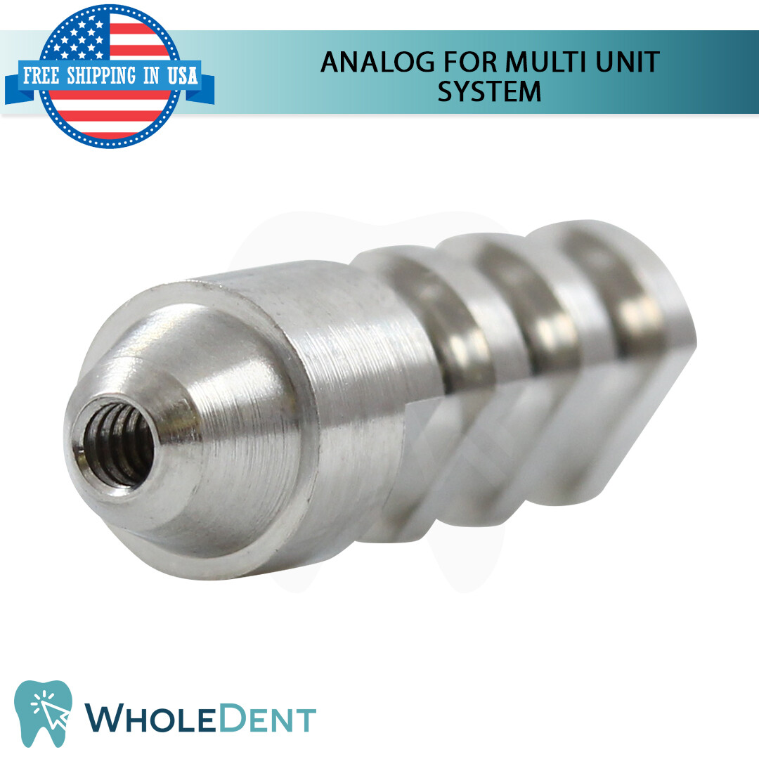 1x Dental Kit Angled 17° Multi Unit 1.6mm Prosthetic Conical RP Hex 2.65mm