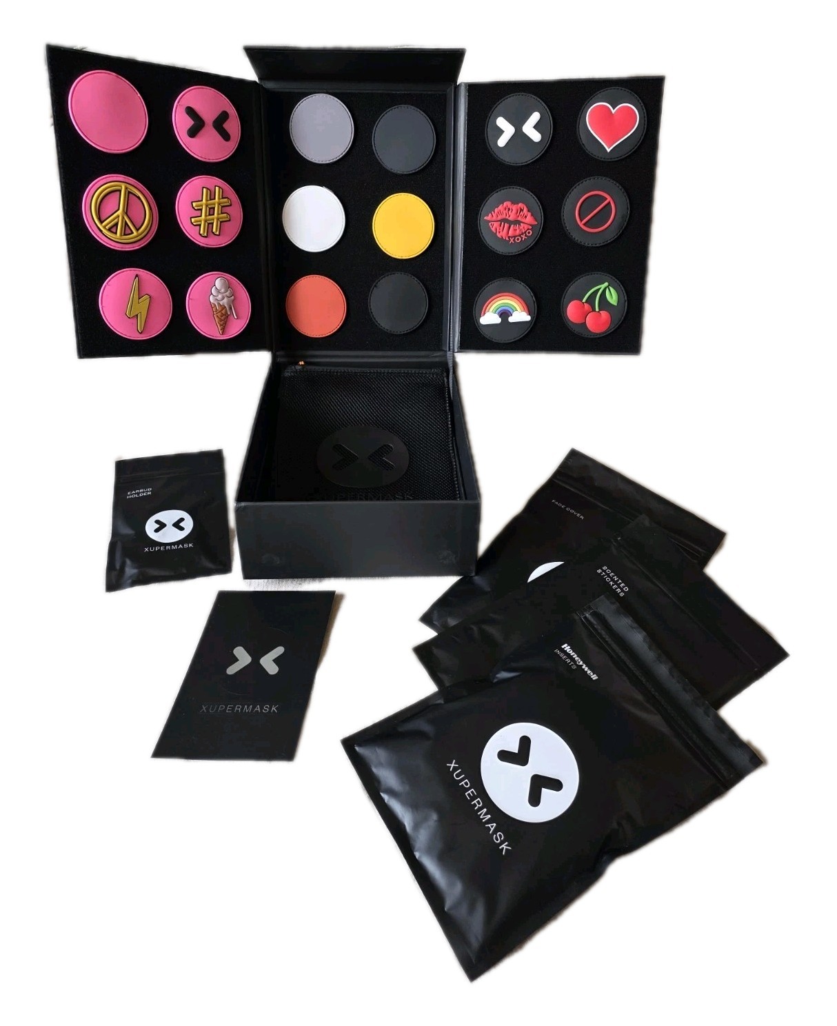 Xupermask Collection 2022 Face Mask Kit Honeywell Filters Detachable Patches