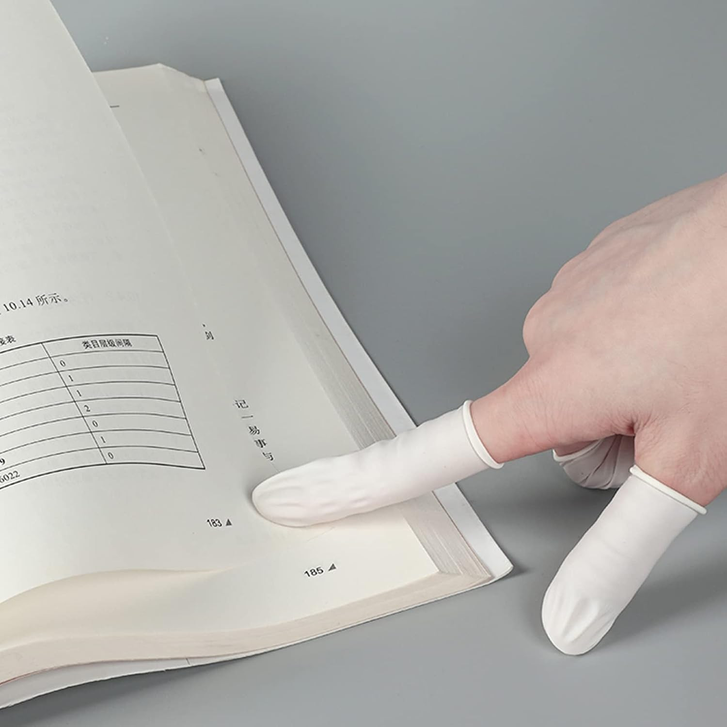 400 Count Latex Finger Cots Large Fingertip Gloves Disposable Finger