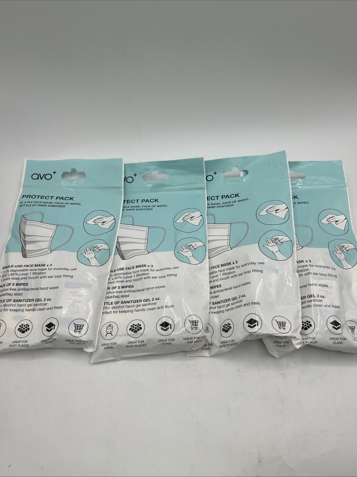 Lot Of 4 avo+ PROTECTIVE TRAVEL KIT See Pics 30 Days Warranty