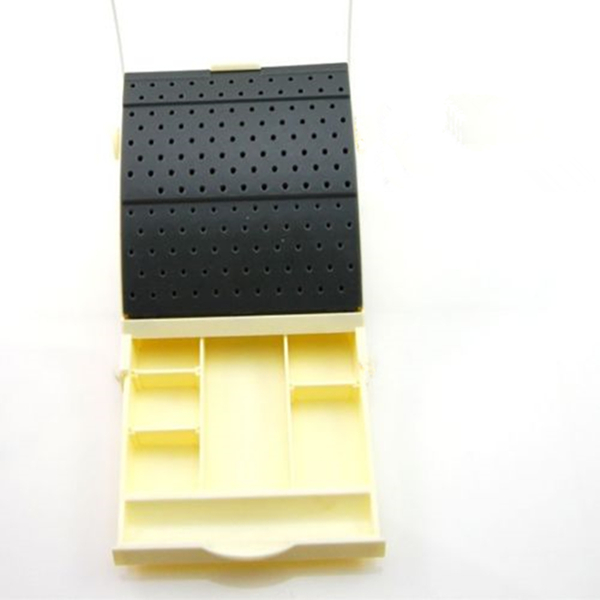 1pcs Dental Bur Block / Holder / Station with Pull out Drawer – Holds 142 Burs